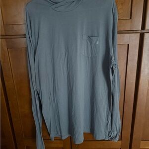 Free Fly Performance Lightweight Bamboo Hoodie Size 3XL Gray Front Pocket